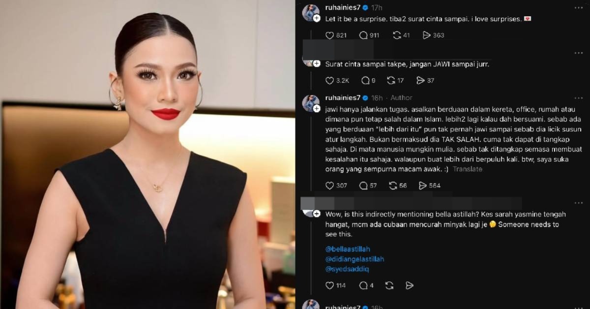 Ruhainies Tampil Pertahan Diri Susulan Kes Khalwat Aliff Aziz Diungkit Netizen – “Sampai Bila Nak Tipu Netizen?”