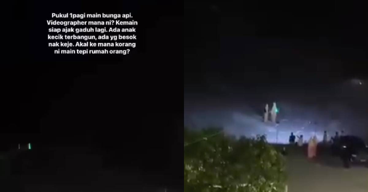 Semacam Balas Dendam, Pasangan Pengantin Bakar Bunga Api Tengah Malam Didakwa Buat ‘Hal’ Sekali Lagi