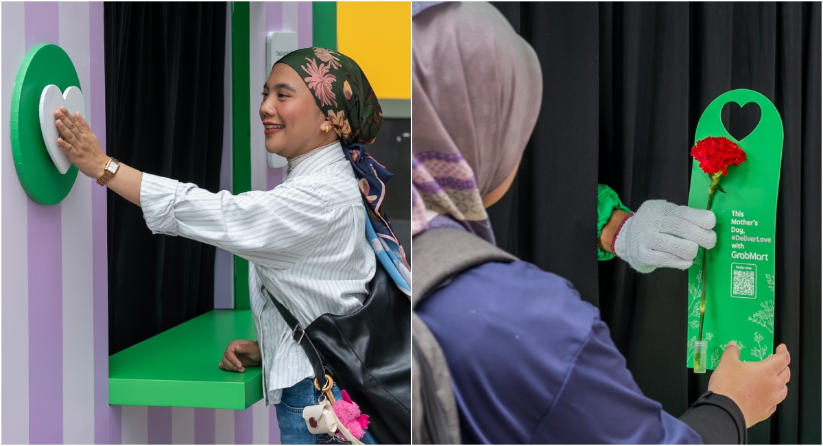 Tekan Button, Dapat Bunga? Grab Sebarkan Kasih Sayang Sempena Hari Ibu Di Bukit Bintang