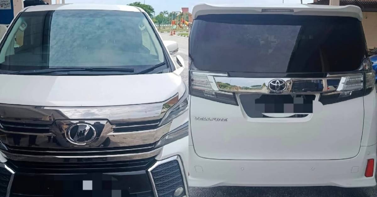 Kereta Vellfire Milik Pemain Bola Sepak Kebangsaan Popular Disita