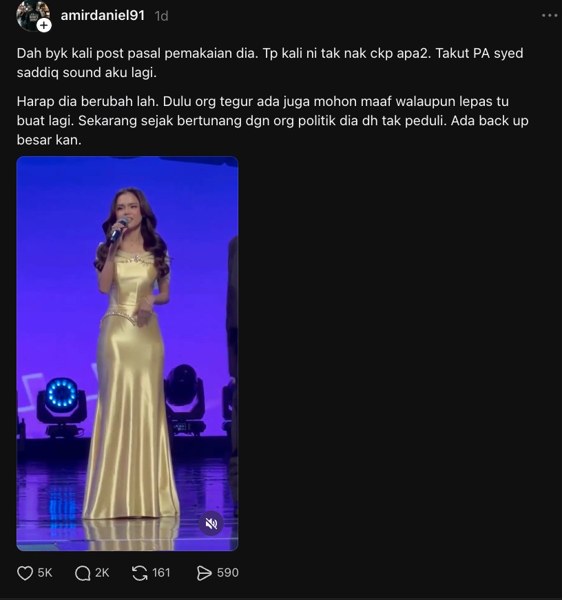 Sejak Bertunang Dengan YB,  Dah Tak Peduli  Netizen Tegur Pemakaian Bella Astillah, Respon Abang 
