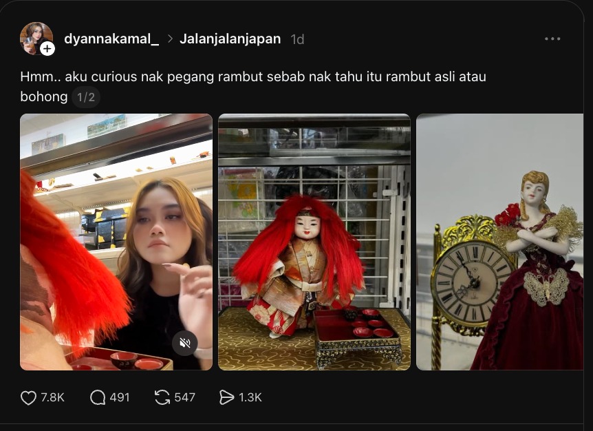 Ramai Kongsi Pengalaman Seram Sentuh, Beli Patung Jepun Lama Di Kedai Bundle  Jangan Sentuh, Nan