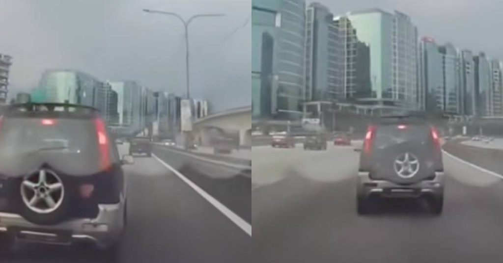 Polis Buru Pemandu Perodua Kembara Langgar Tiga Kenderaan Di Lebuhraya Persekutuan