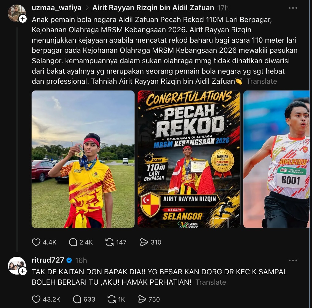 Hamak Perhatian! Acah Tau Sangat Betin* Si*l Ni!  Rita Rudaini Berang Nama Aidil Zafuan Dipetik
