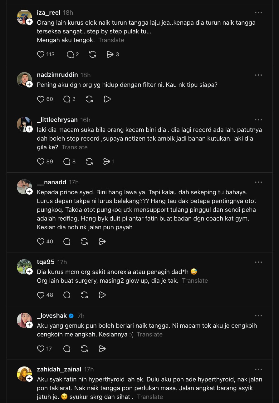 Kesiannya Tengok Dia..  Video Fatin Isteri Prince Syed Naik Turun Tangga Undang Kebimbangan Netiz