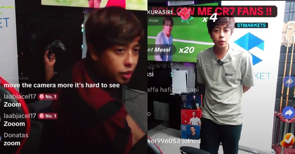 TikTok Live Kena Gantung, Ammar Nazhan Tak Serik Tayang Siaran Langsung Piala Dunia Di Akaun Lain – “Buat-Buat Pegang ‘Game Controller’..”