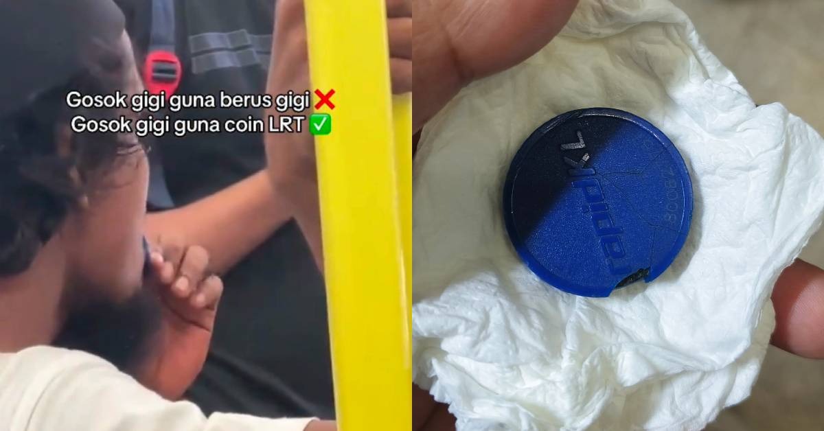 Lelaki Warga Asing ‘Gosok Gigi’ Pakai Token RapidKL, Netizen Luah Rasa Jijik – “Sampai Terkopek Dia Buat!”