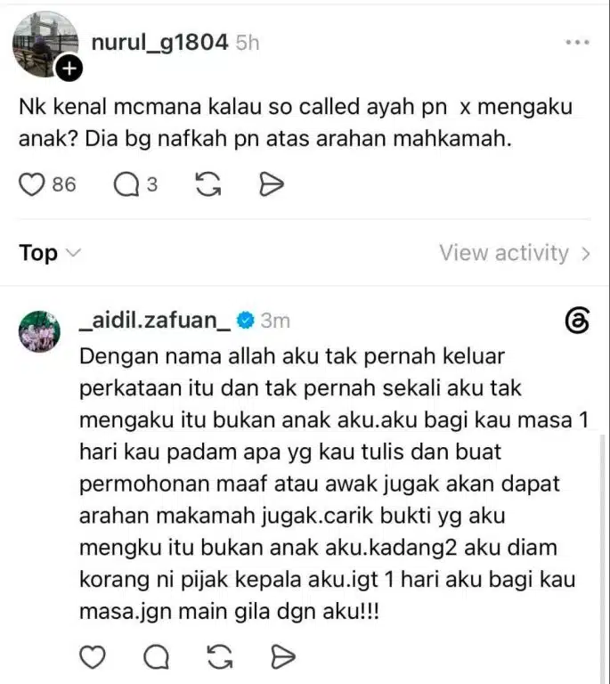 “Kau Jangan Main Gila Dengan Aku” – Aidil Zafuan Bersuara Isu Tak Mengaku Rayyan Dan Qaqa Sebagai Anak Kandung