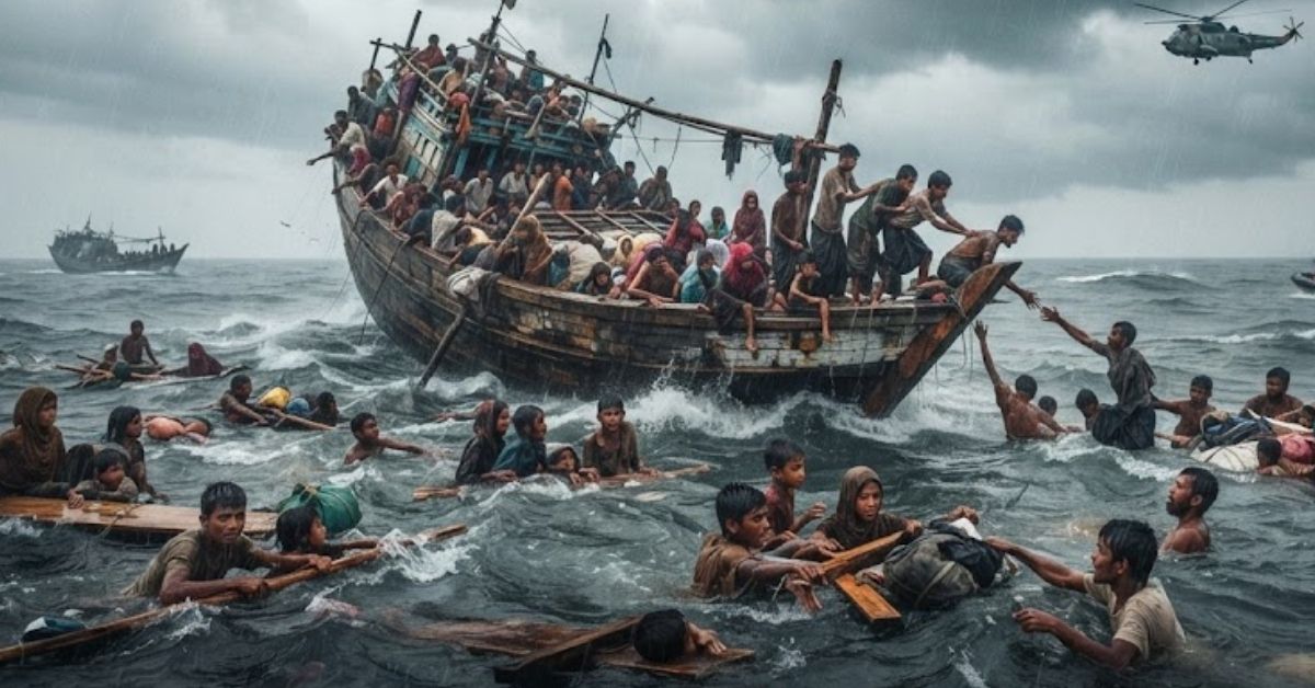 Tragedi Menyayat Hati, Lebih 500 Pelarian Rohingya Dikhuatiri Maut Dalam Bot Karam Menuju Ke Malaysia