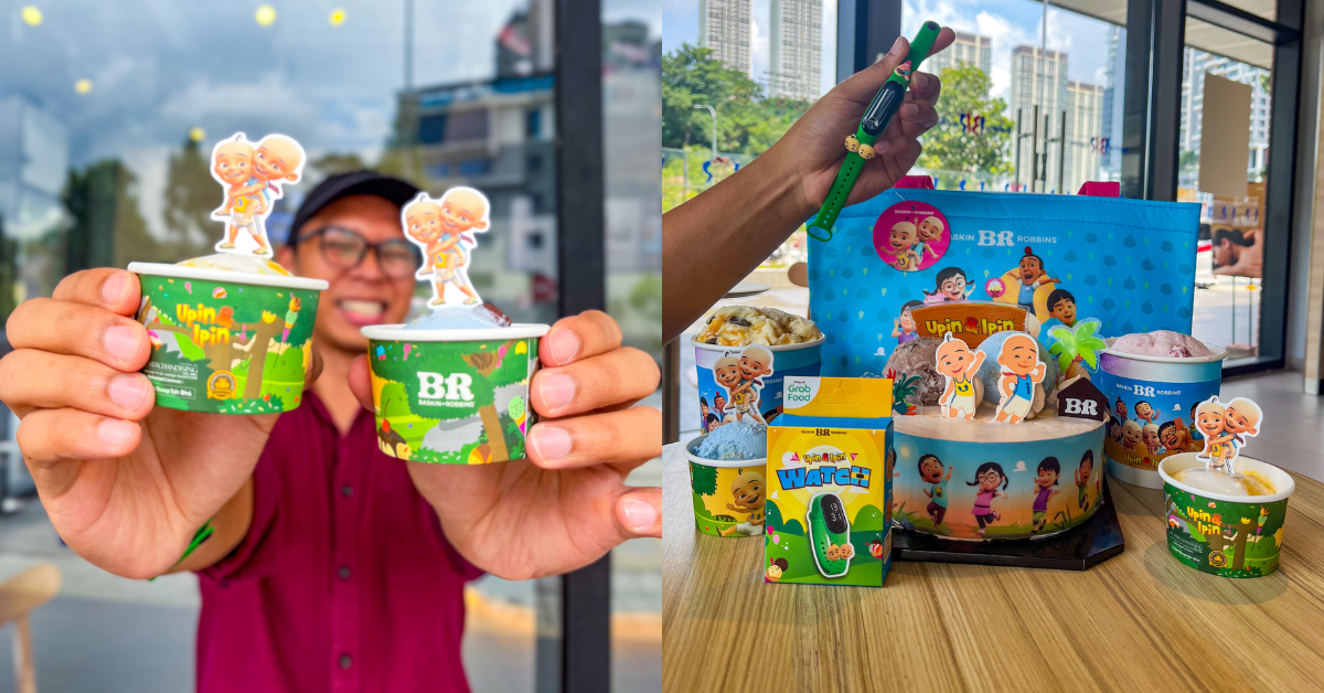Khas Untuk Peminat Upin & Ipin! Kolaborasi Grab x Baskin-Robbins Menawarkan Jam Tangan & Cooler Bag Upin & Ipin Edisi Terhad!