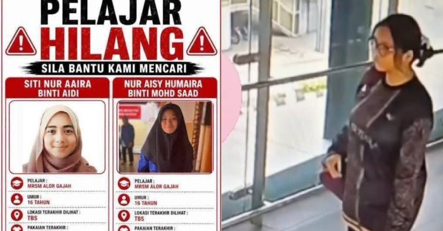 Dua Pelajar MRSM Alor Gajah Yang Hilang Ditemui Selamat Di Pasar Seni