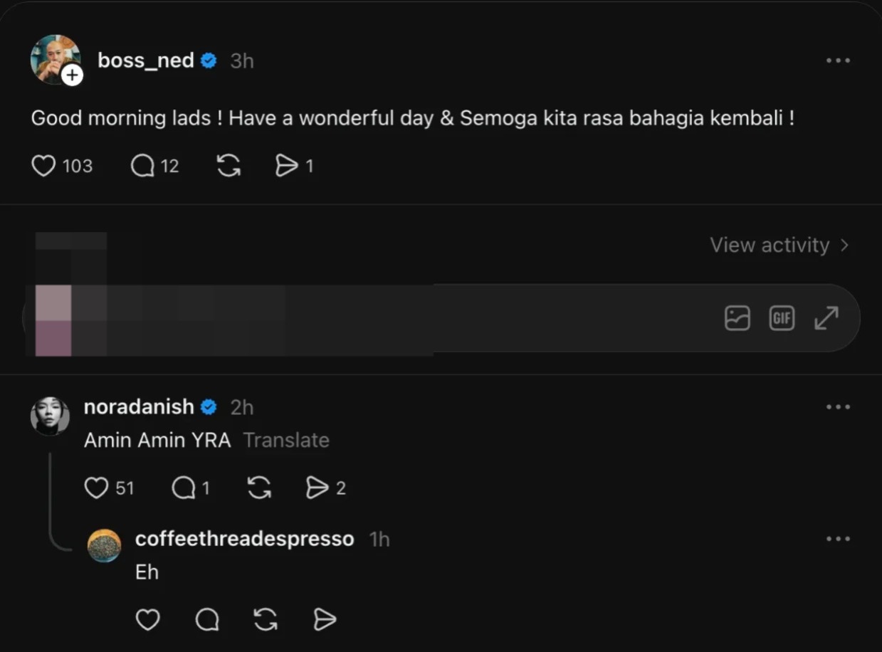 “Semoga Kita Rasa Bahagia Kembali” – Bos Ned Titip Doa, Komen Nora Danish Pula Curi Perhatian