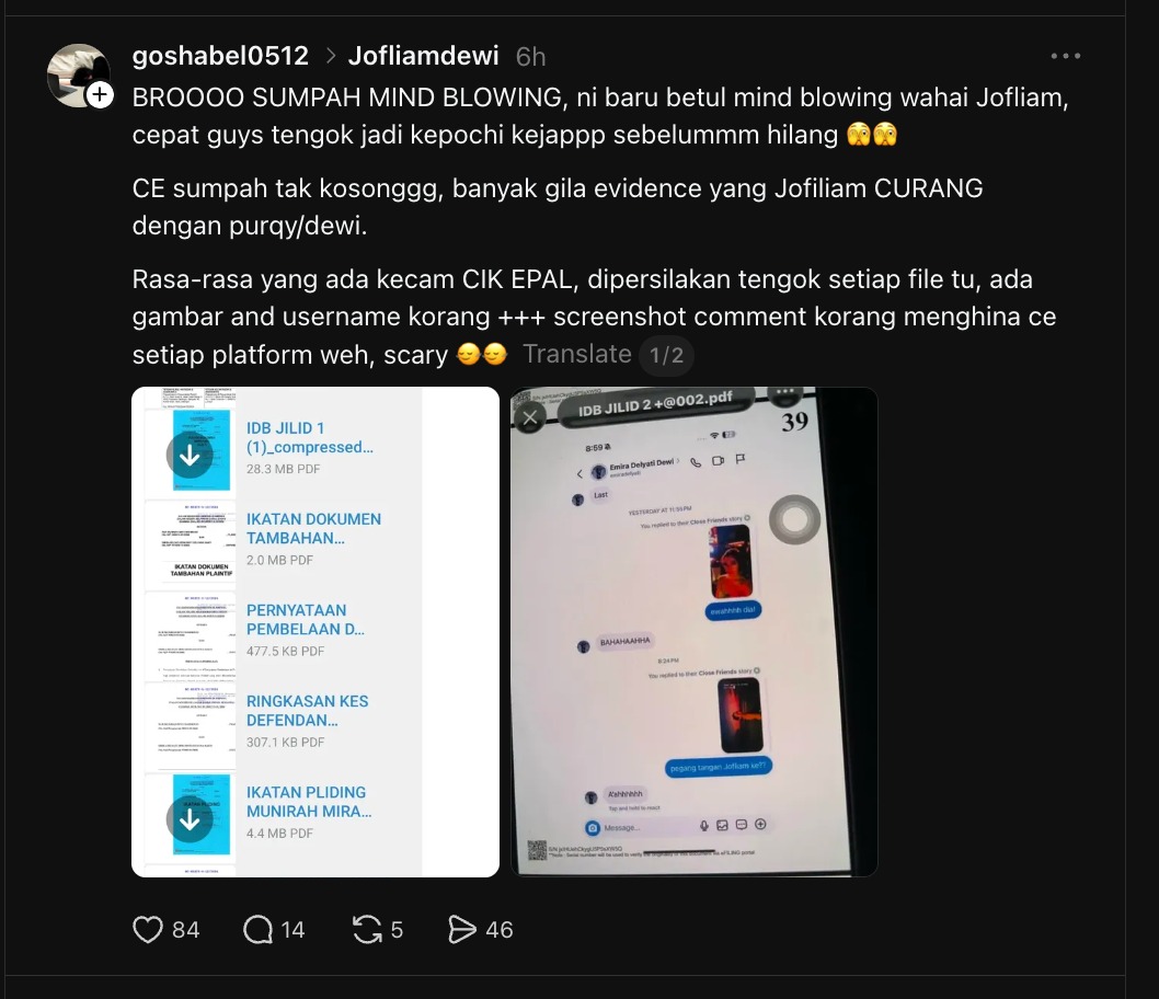 Satu-Satu Pendedahan Muncul, Dokumen Kes Cik Epal & Jofliam Buat Netizen Terkejut  Remuk Hati 