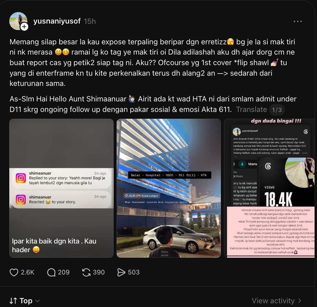 Wanita Dakwa Diperleceh Pelakon Wanita Setelah Bercerai & Anak Didera, Dedah Dipanggil Peremp