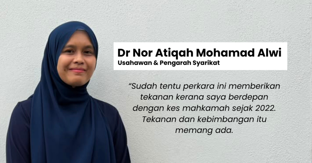 Kes A2 Wax Sdn. Bhd.: “Dah Sejak 2022 Turun Naik Mahkamah…” – Dr Nor Atiqah Akui Tertekan, Tetap Percaya Sistem Kehakiman