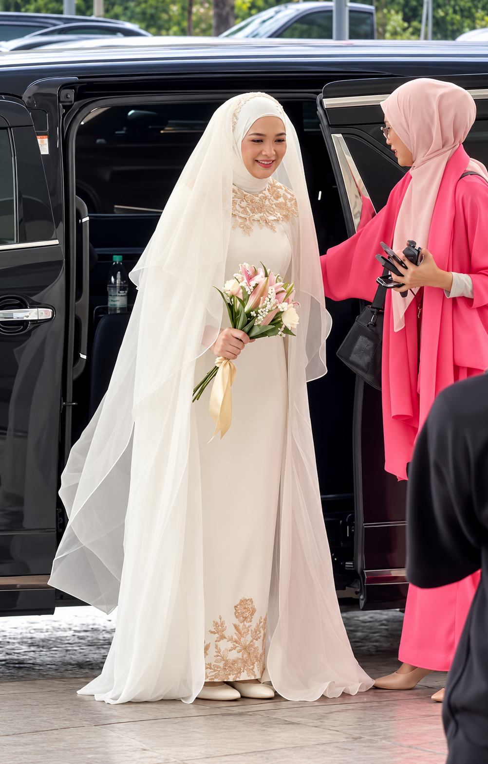 Selepas Setahun Bergelar Ibu Tunggal, Zahnita Wilson Kini Sah Isteri Farouk, Tiga Anak  Perempuan Turut Hadir