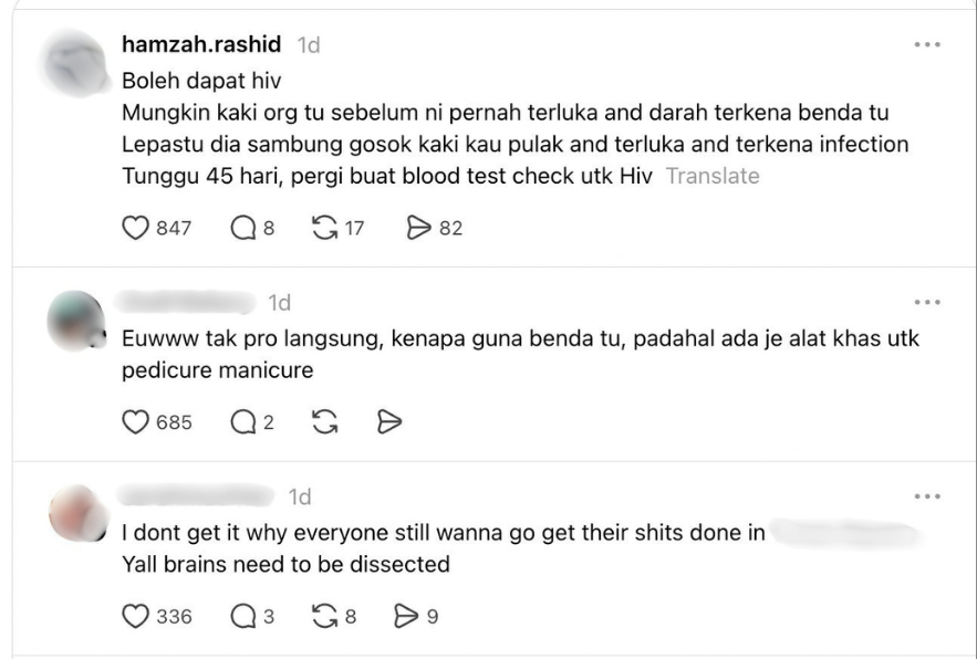 Komen ramai orang
