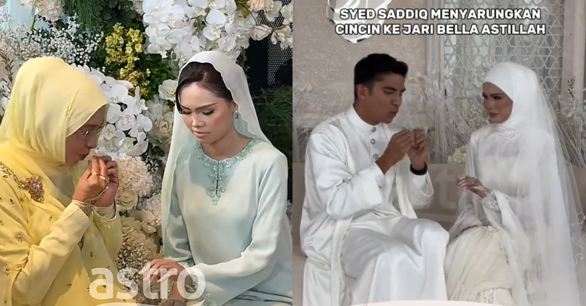 “Sama Eh Style Mak Dan Anak” – Gelagat Syed Saddiq & Ibu Tiup Sebelum Sarungkan Cincin Curi Perhatian