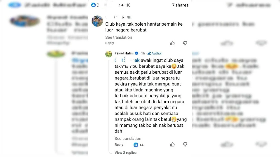 “Penyakit Busuk Hati Tak Boleh Berubat” – Faisal Halim